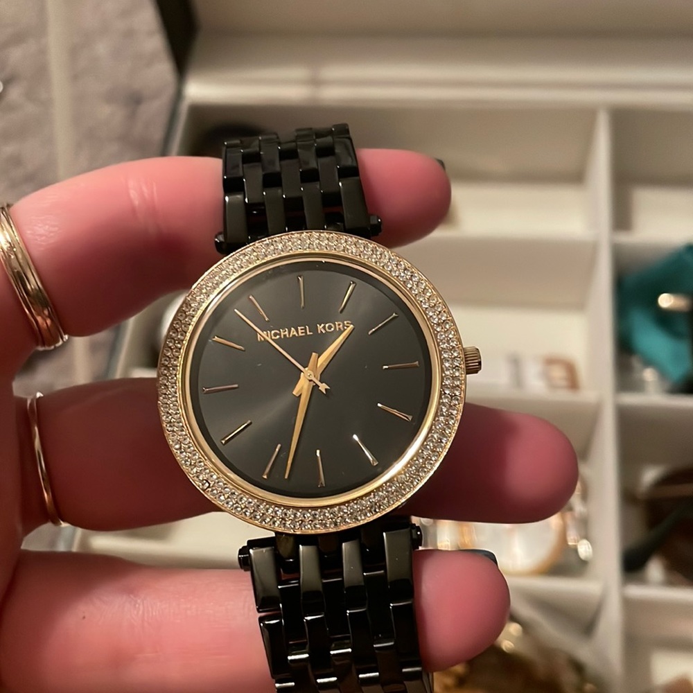 Black MK watch
